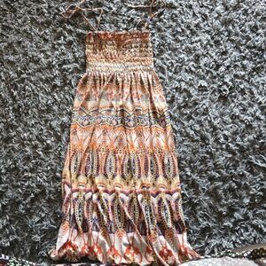 Vibrant Patterned Kids Maxi Dress